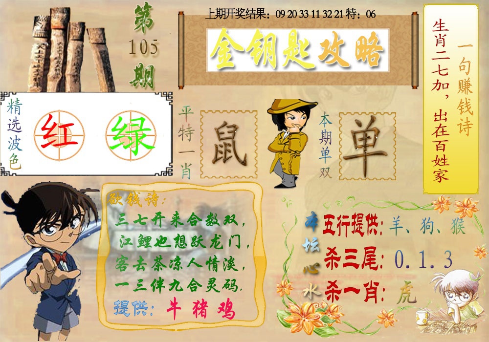 2025105期《金钥匙攻略》