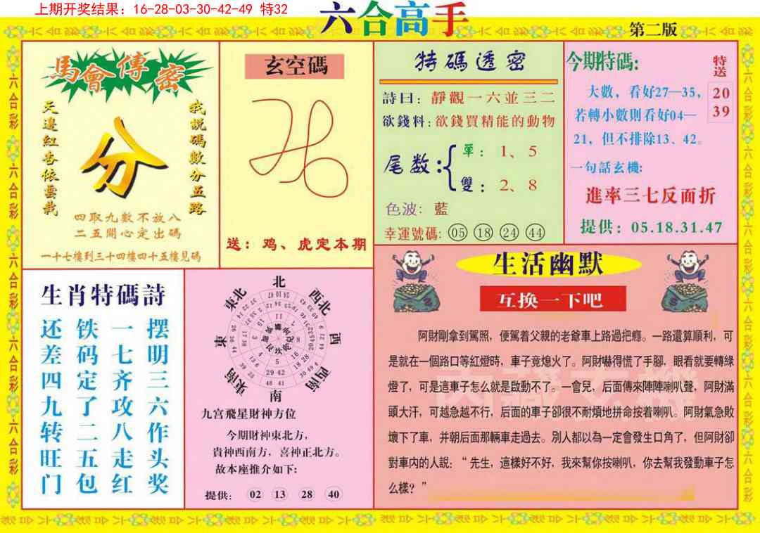 2025104期六合高手B