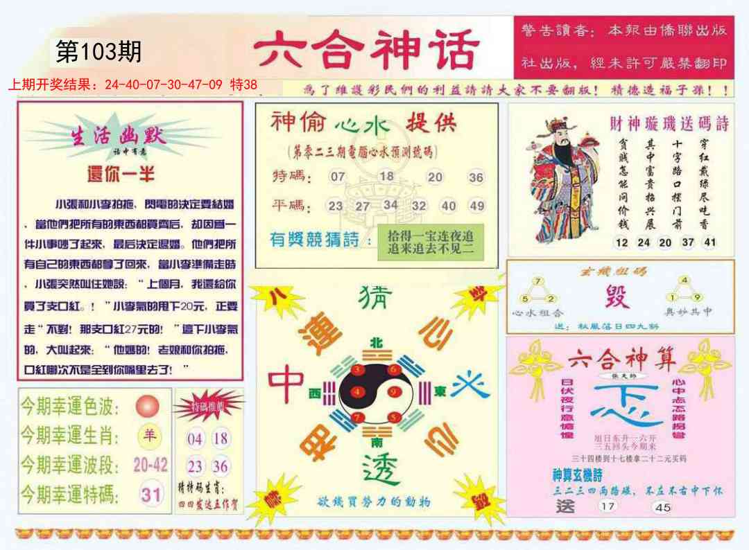 2025103期六合神话