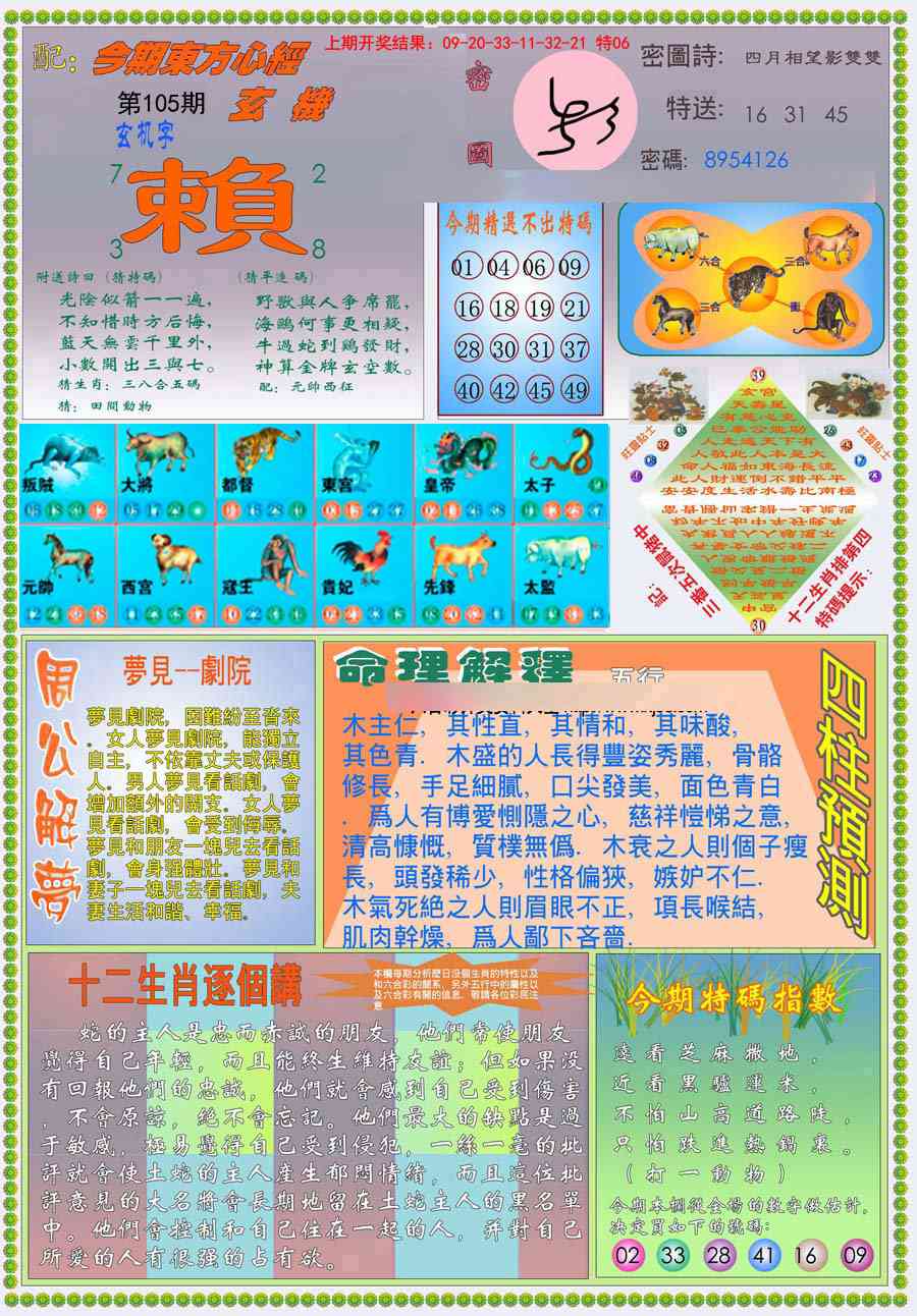 2025105期(新版)东方心经B