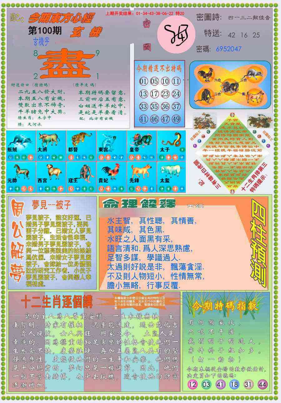 2025100期(新版)东方心经B