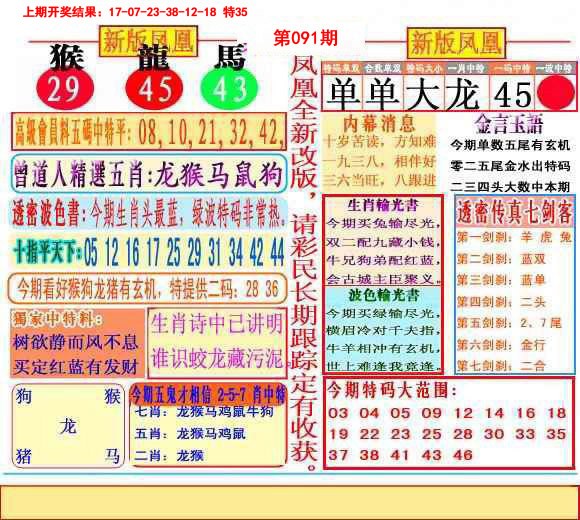 2025091期二代凤凰报