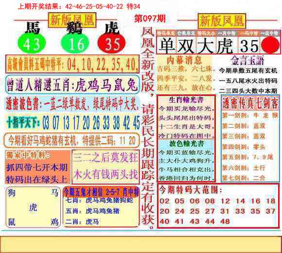 2025097期二代凤凰报