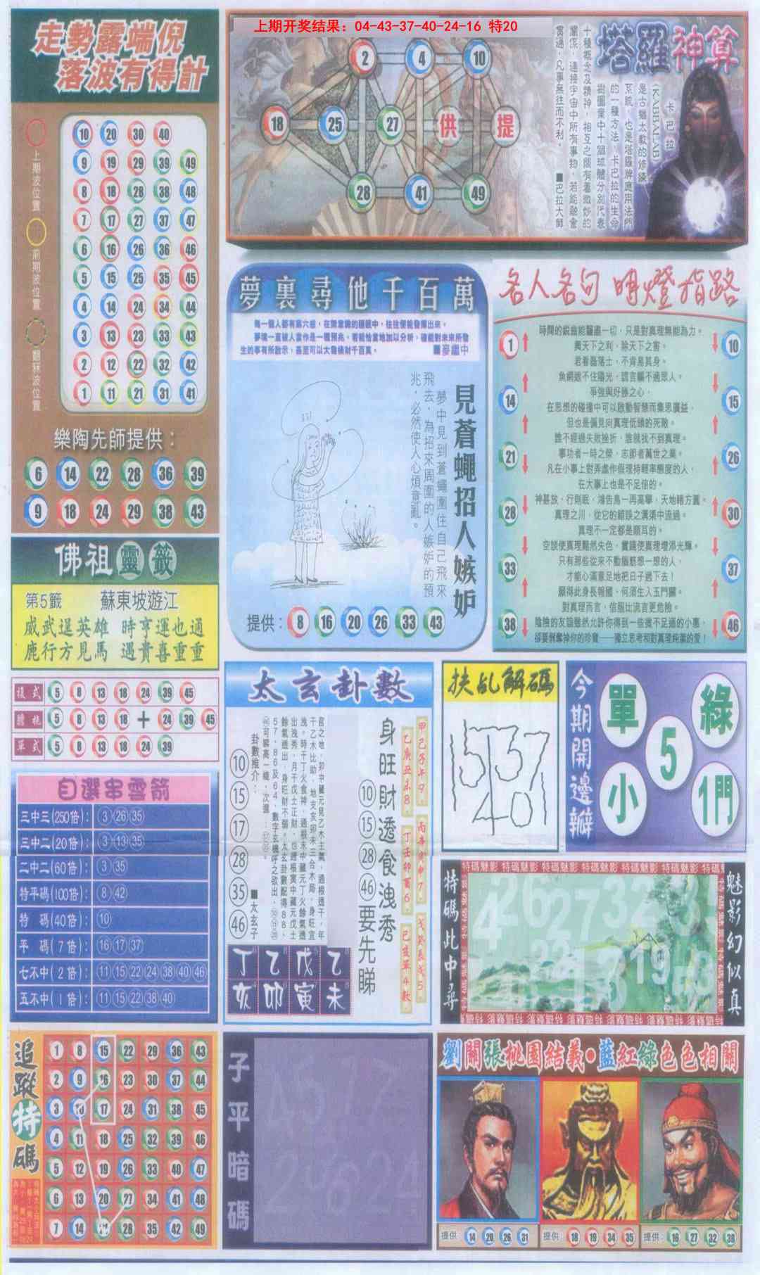 2025096期新报跑狗-2(背面)