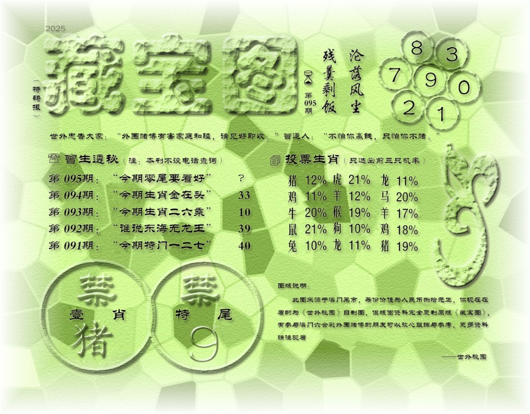 2025095期老《藏宝图》