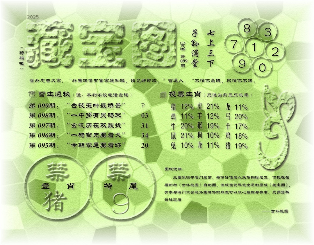 2025099期老《藏宝图》