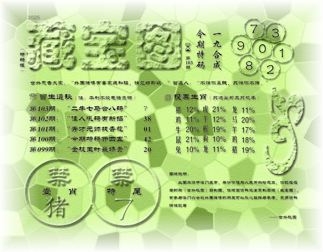 2025103期老《藏宝图》