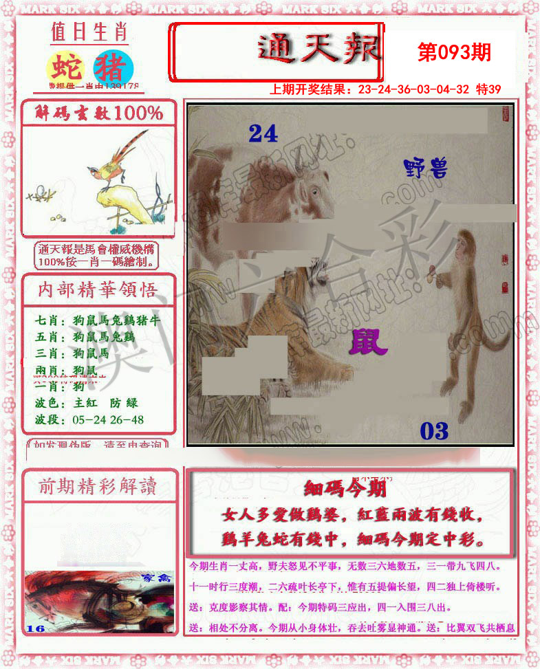 2025093期小喜通天报