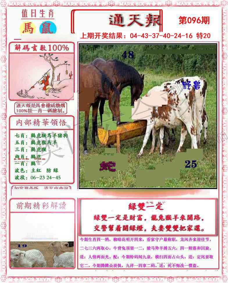 2025096期小喜通天报