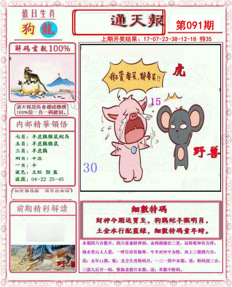 2025091期小喜通天报