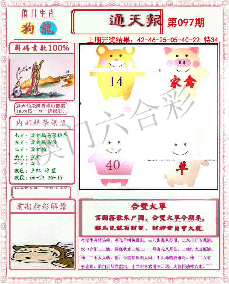 2025097期小喜通天报