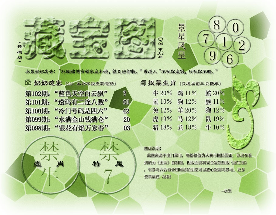 2025102期(水果奶奶藏宝图)最老版