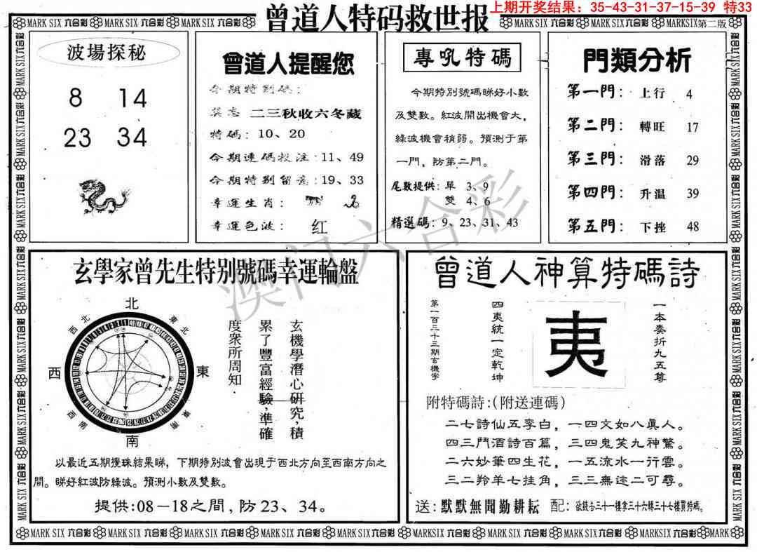 2025095期曾道人特码救世B