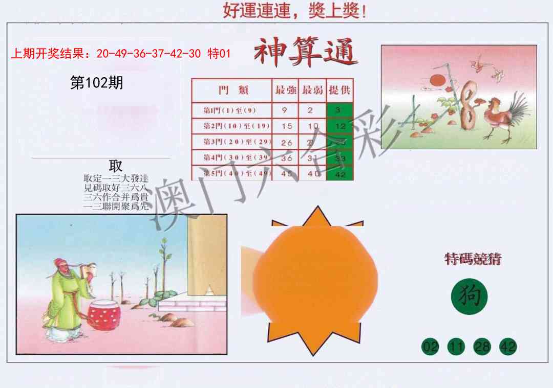 2025102期4-台湾神算