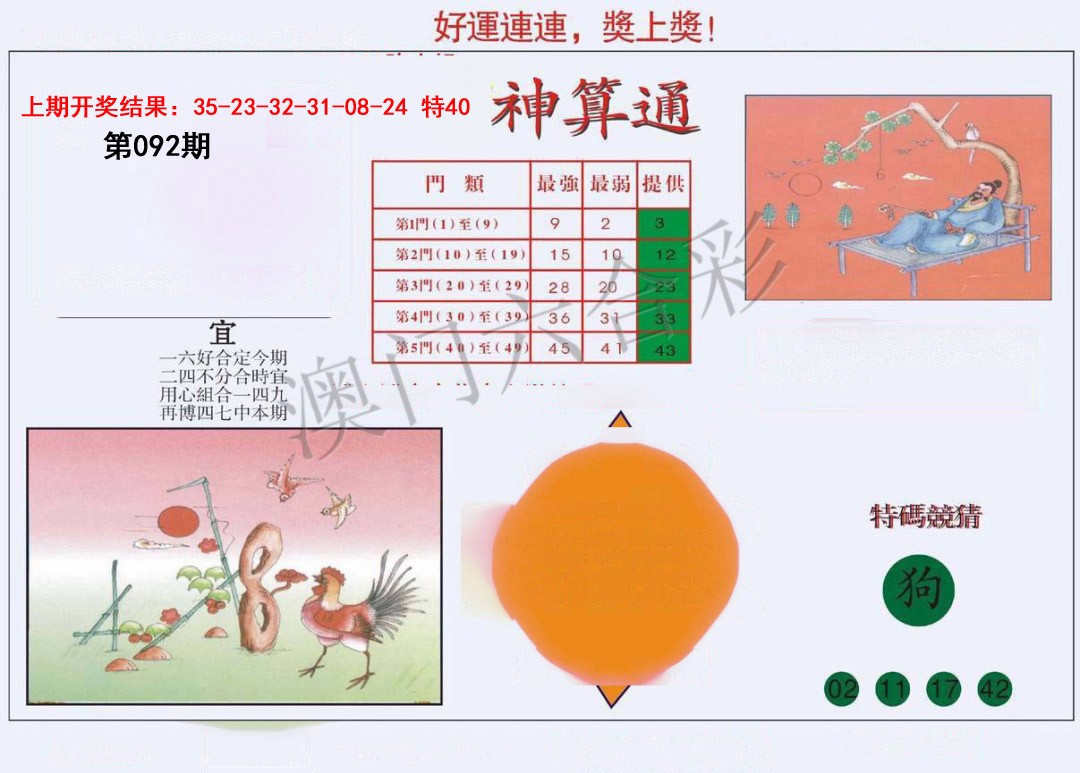 2025092期4-台湾神算