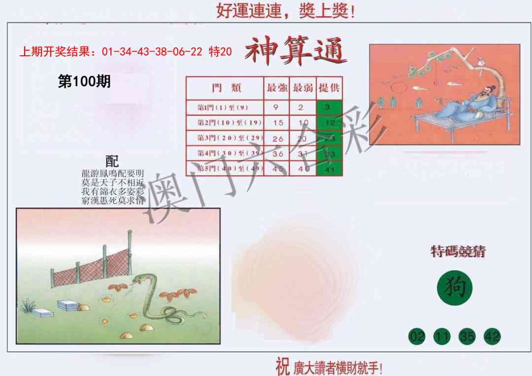 2025100期4-台湾神算