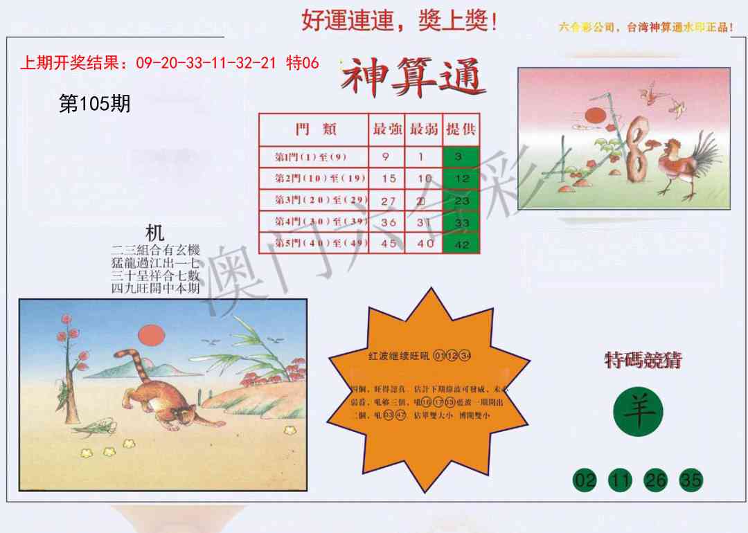 2025105期4-台湾神算
