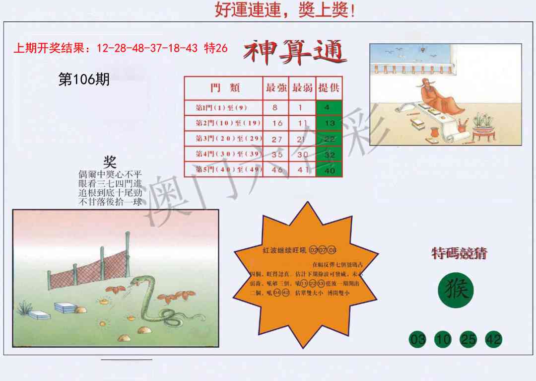 2025106期4-台湾神算