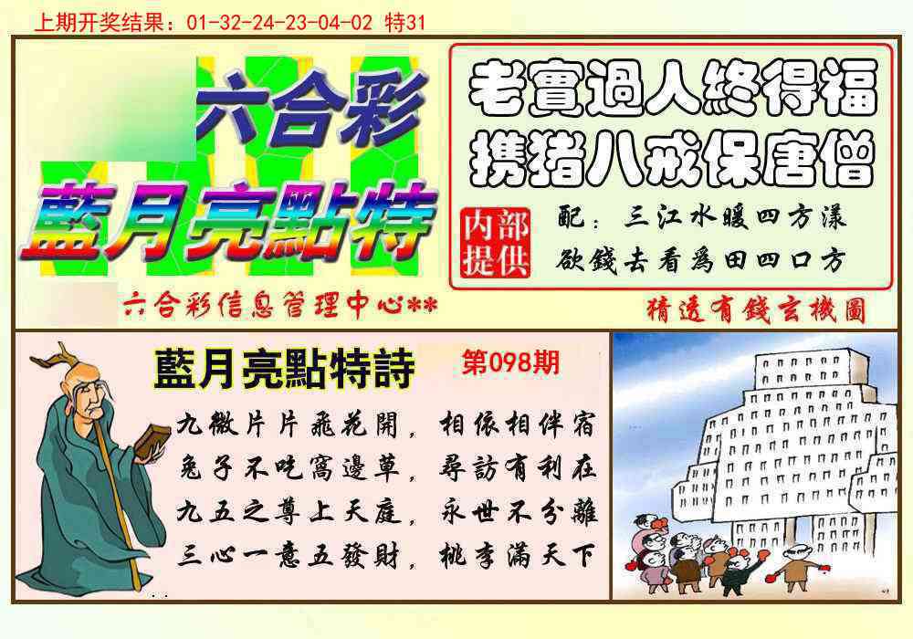 2025098期蓝月亮点特码