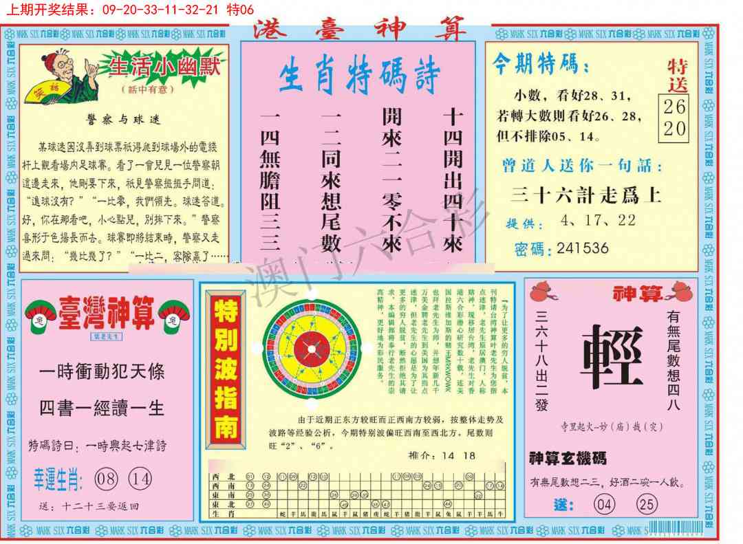 2025105期港台神算B