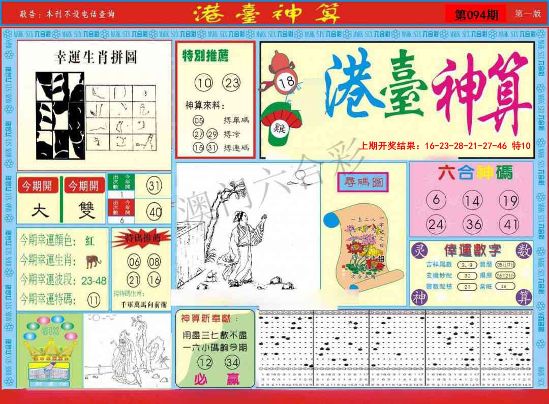 2025094期港台神算A