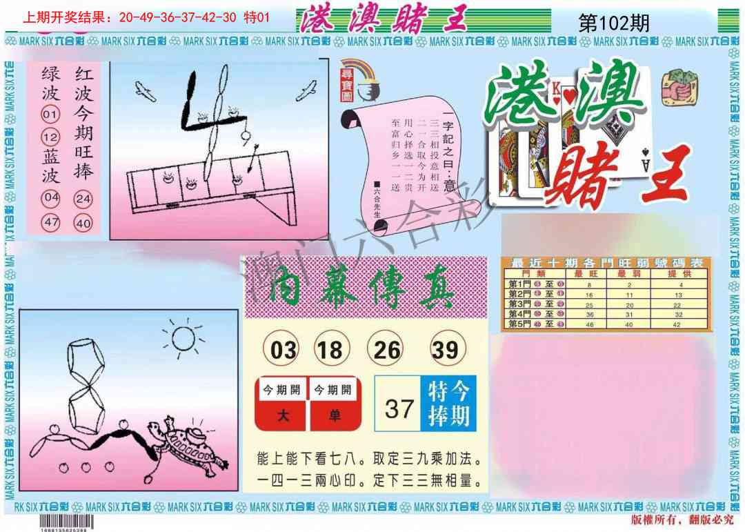 2025102期港澳赌王A