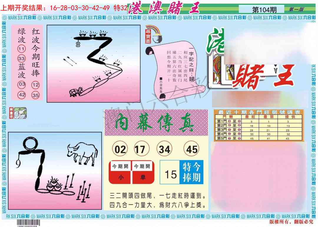 2025104期港澳赌王A