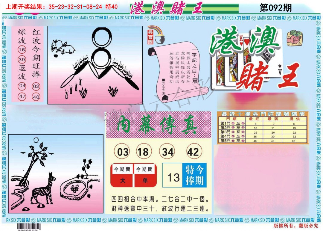 2025092期港澳赌王A