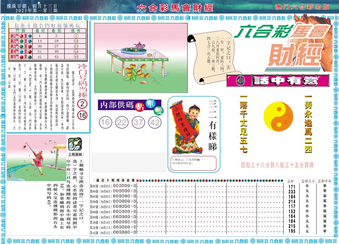 2025103期马会财经A
