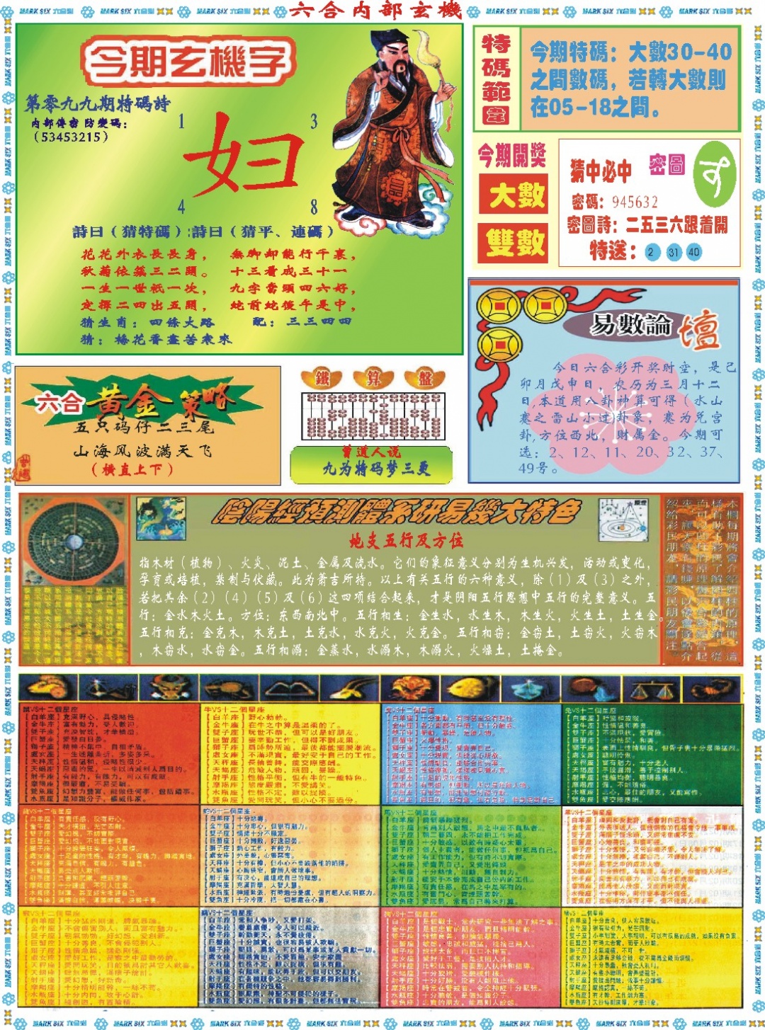 2025099期六合内部玄机B