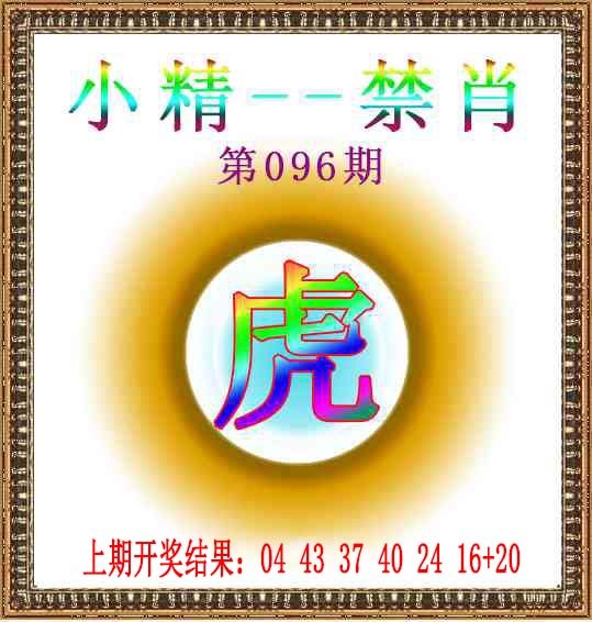 2025096期小精禁肖