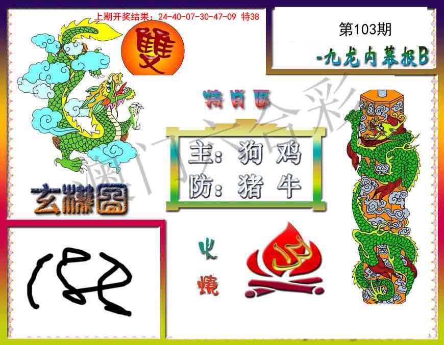 2025103期九龙内幕特肖图B
