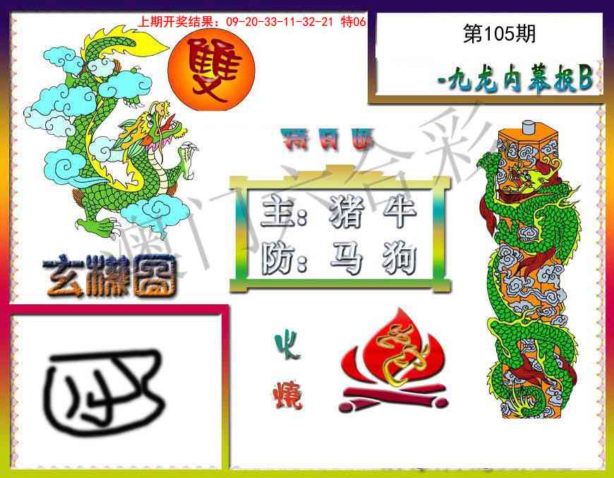 2025105期九龙内幕特肖图B