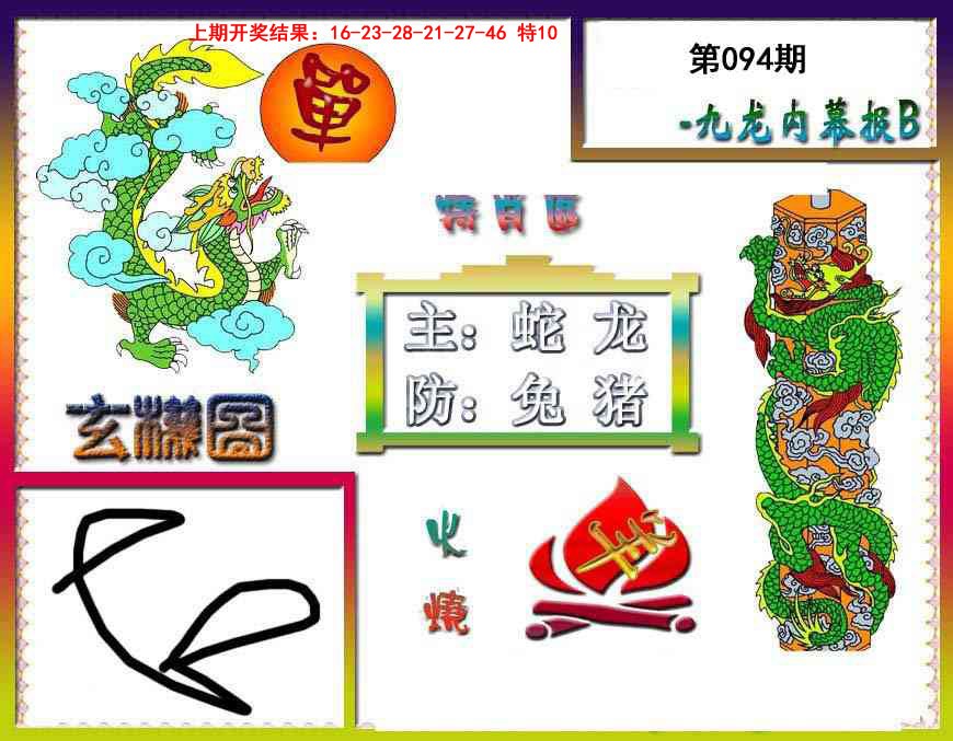 2025094期九龙内幕特肖图B