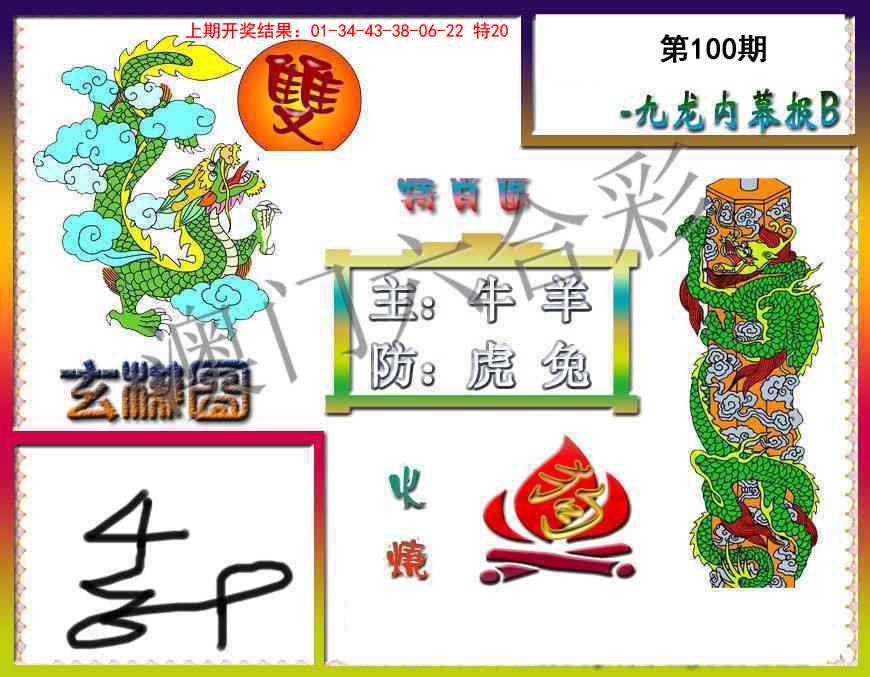 2025100期九龙内幕特肖图B