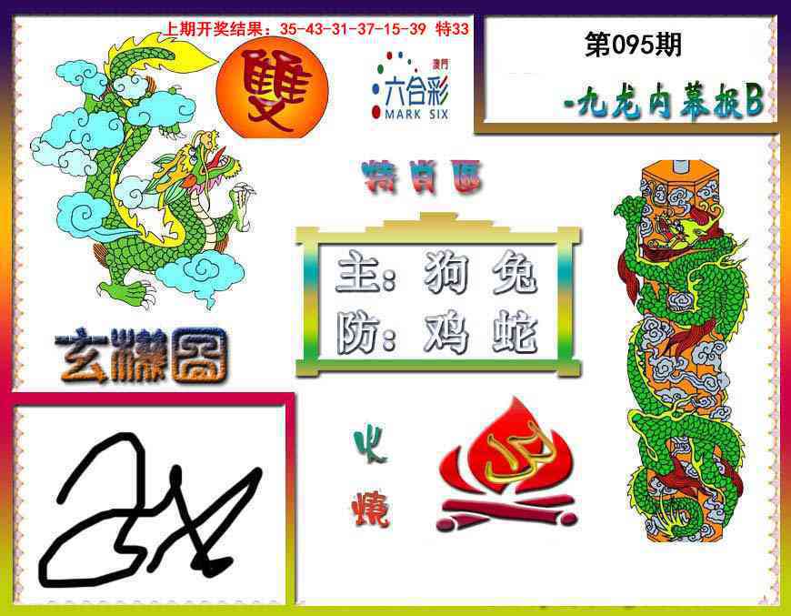 2025095期九龙内幕特肖图B