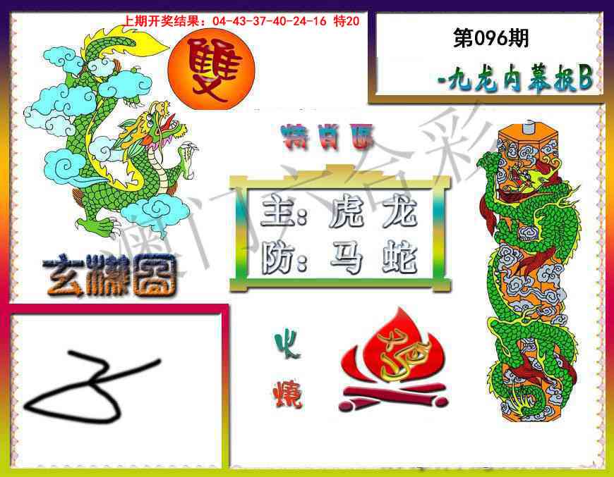 2025096期九龙内幕特肖图B