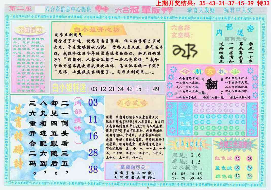 2025095期六合冠军版B