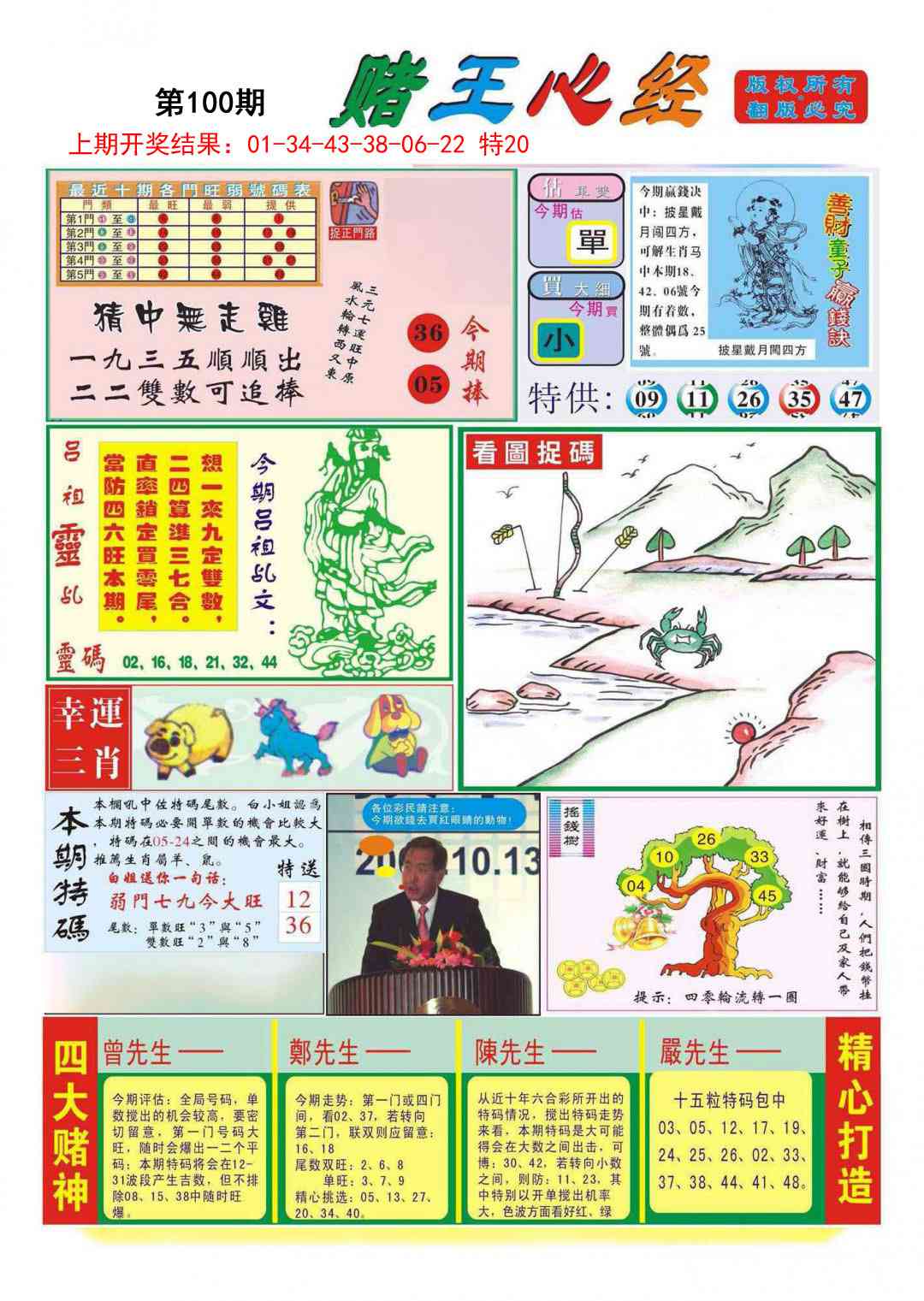 2025100期赌王心经