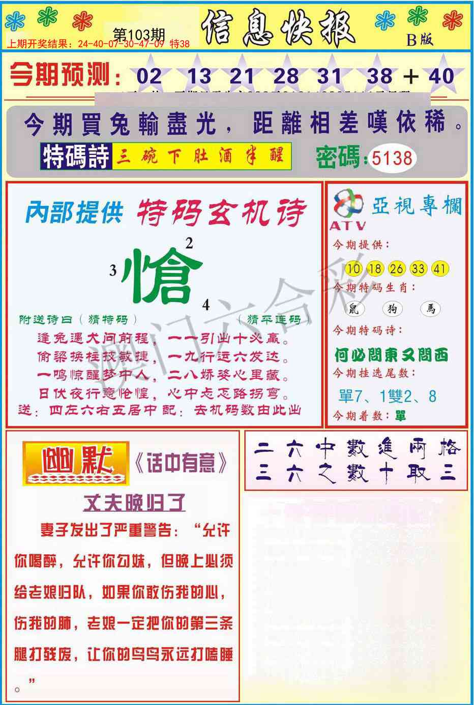 2025103期信息快报B