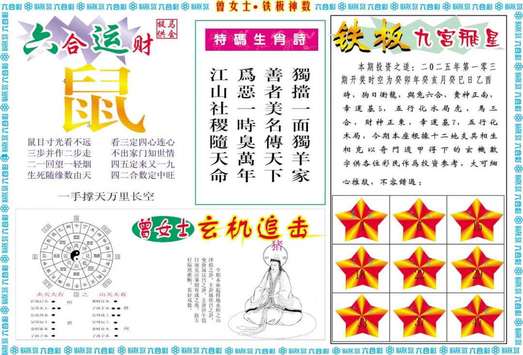2025103期曾女士铁板神数B