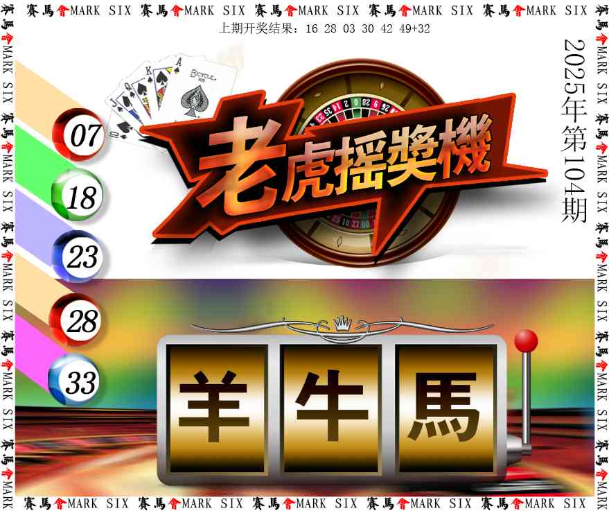 2025104期老虎摇奖机