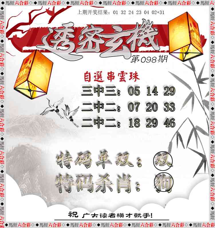 2025098期透密玄机