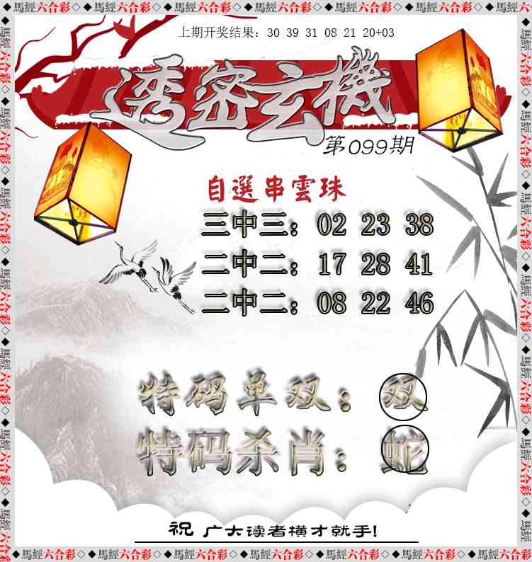 2025099期透密玄机