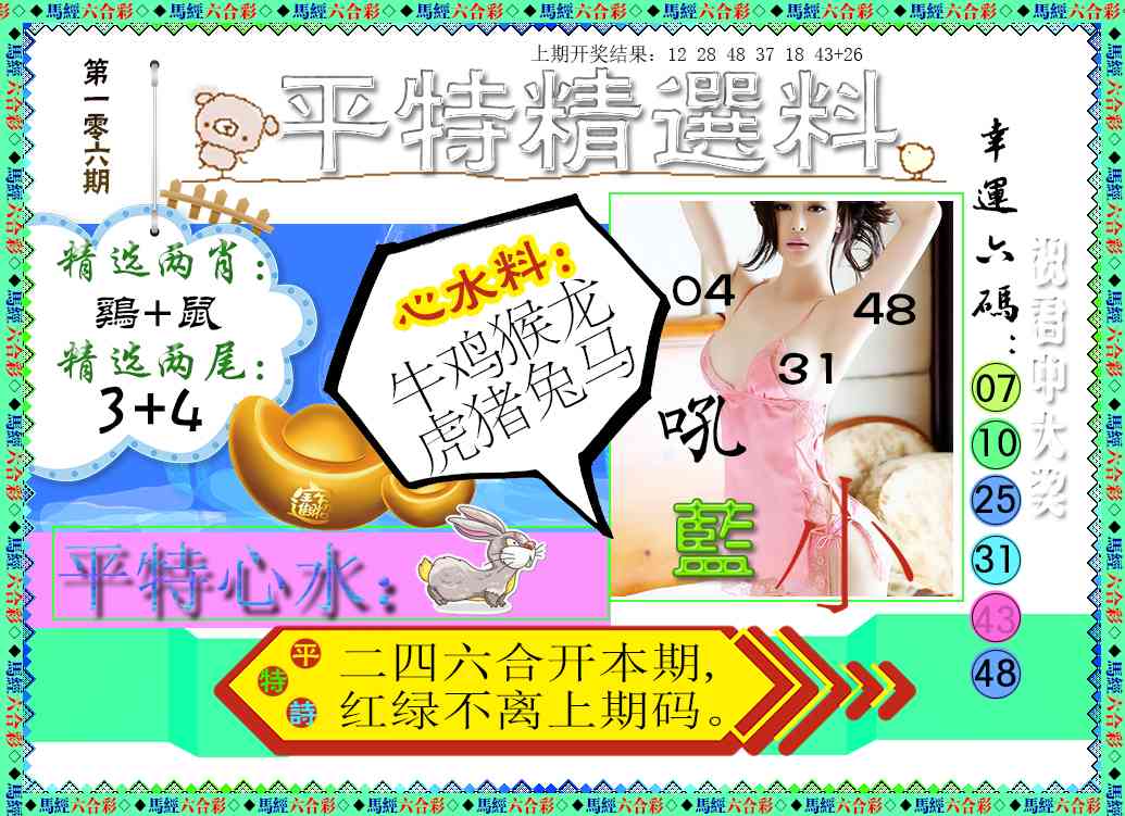2025106期平特精选料