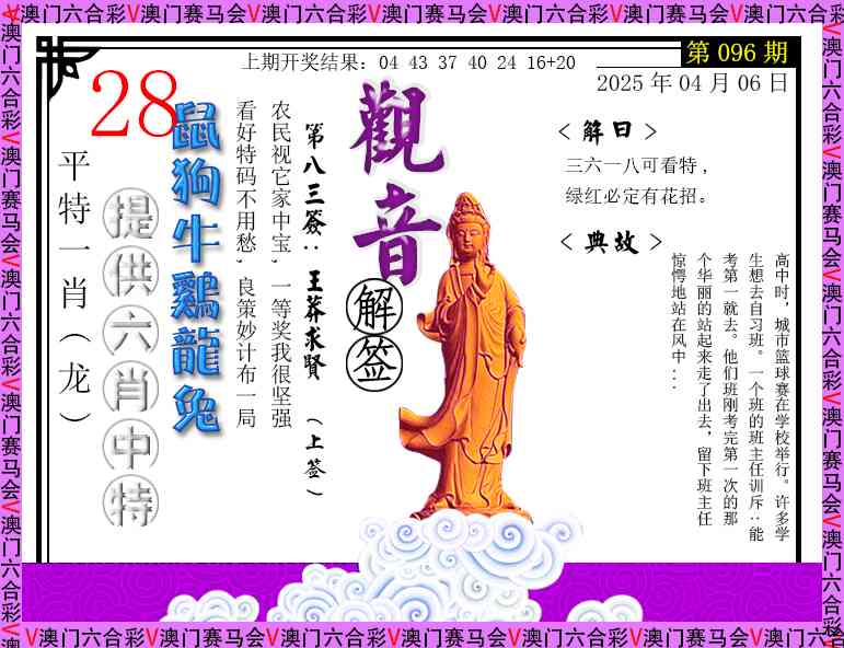 2025096期观音解签