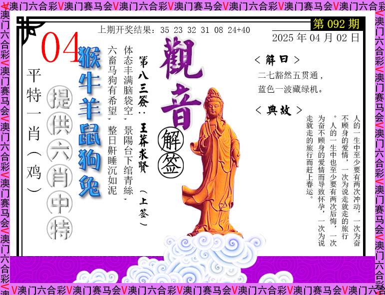 2025092期观音解签