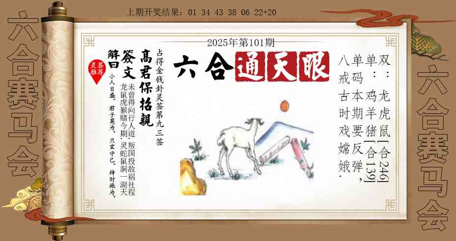 2025101期六合通天眼