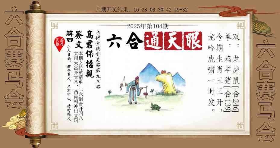 2025104期六合通天眼
