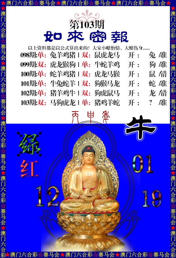 2025103期如来秘报